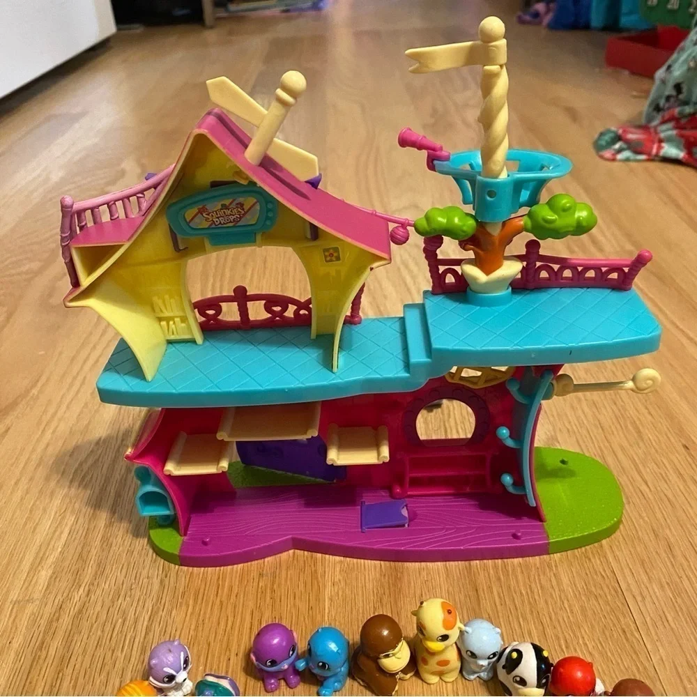 Squinkies Play & Display Clubhouse Playset W/ Figures Kids Toy Yellow